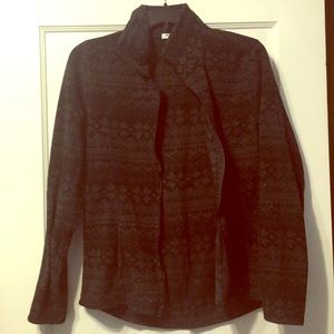 Black and grey sweater